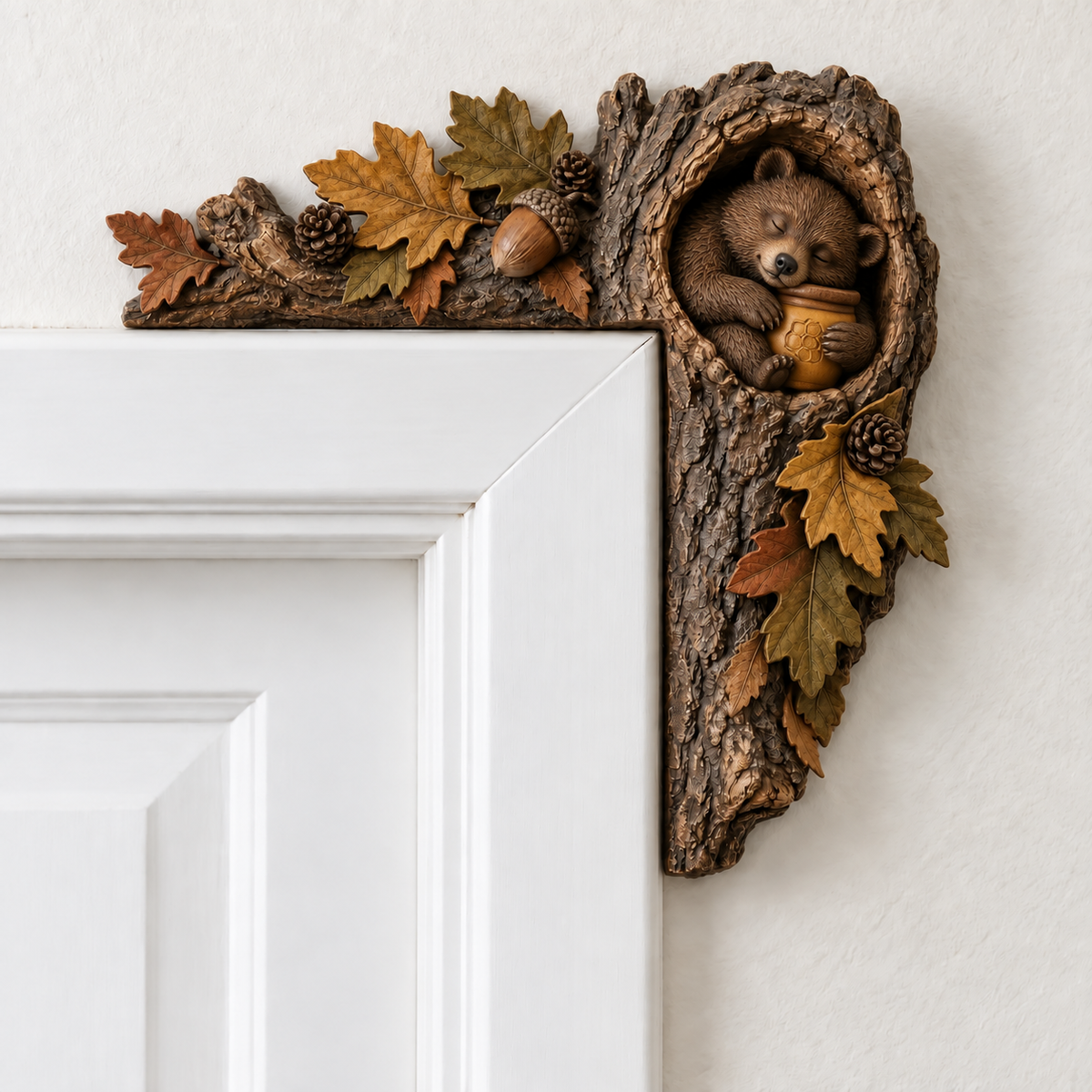 🎄✨ Cozy Christmas Woodland Door Frame Decor