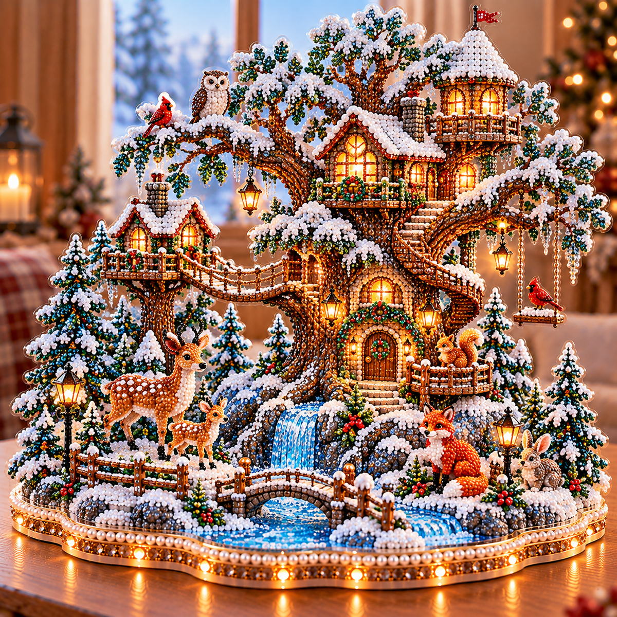 🔥 LAST DAY 49% OFF – ❄️ Winter Wonderland DIY Diamond Art Village Kit