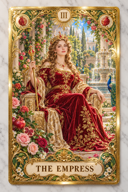 The Crown & Sceptre Tarot Deck – 78 English Royal Court-Inspired Cards with Guidebook