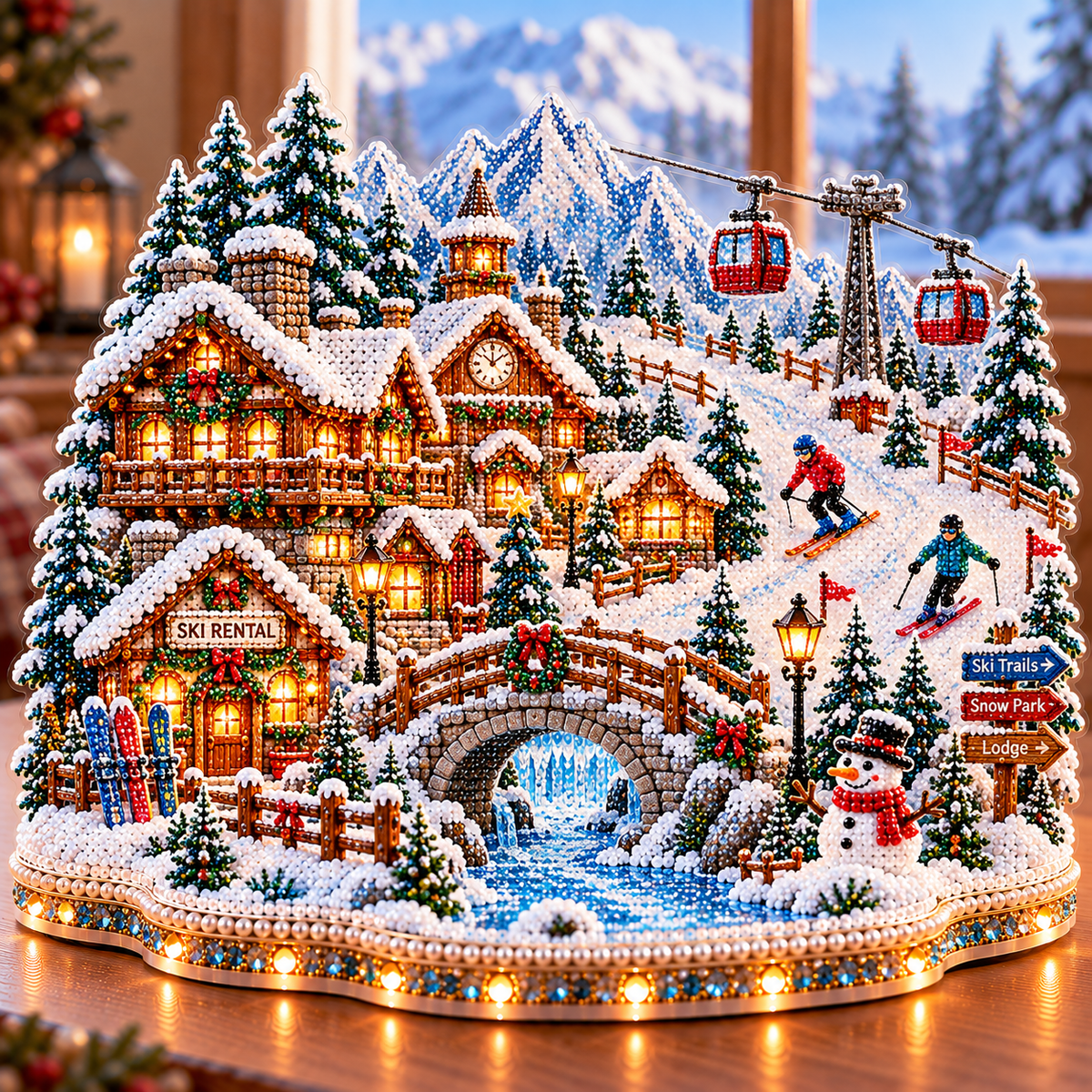 🔥 LAST DAY 49% OFF – ❄️ Winter Wonderland DIY Diamond Art Village Kit