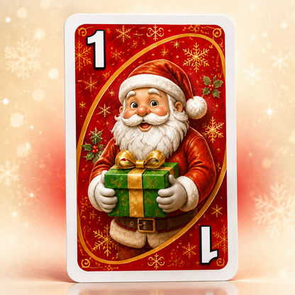 🔥Last Day 50% OFF🎉-🃏UNO Christmas Edition🎄 Holiday Family Card Game with 112 Festive Cards