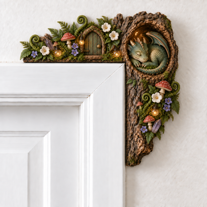 🎄✨ Cozy Christmas Woodland Door Frame Decor