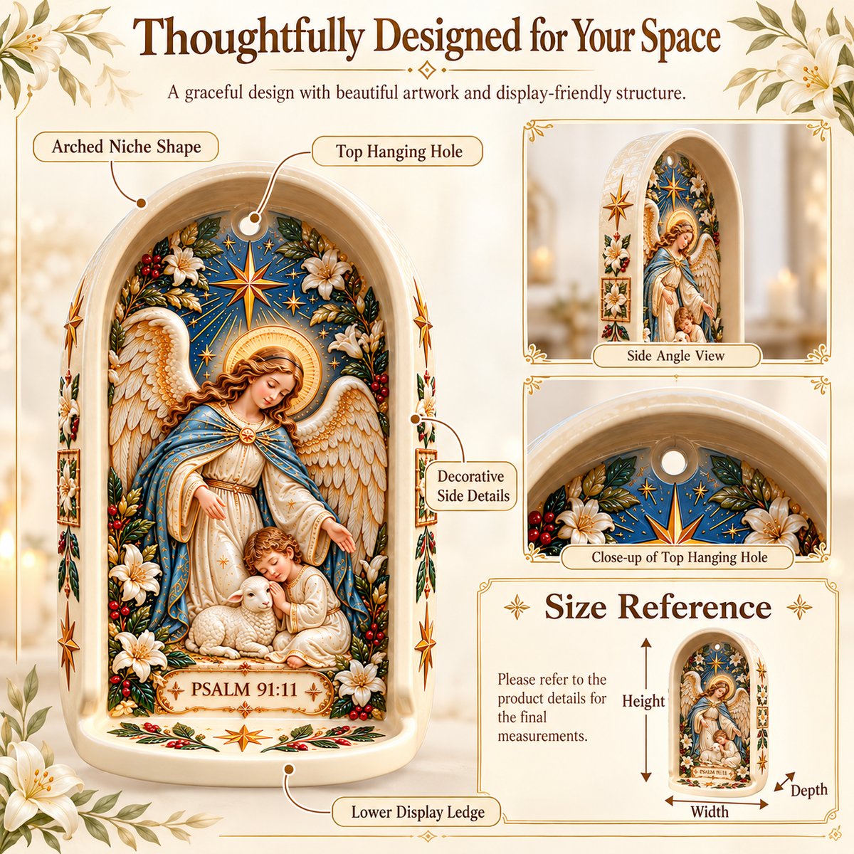 ✨ Sacred Blessings – Biblical Wall Niche Collection