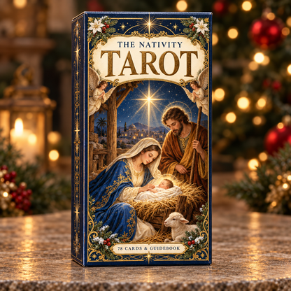 🎄 The Nativity Tarot — Christmas Edition 78-Card Deck & Guidebook