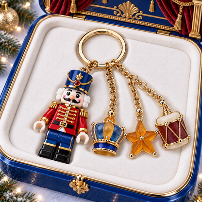 🎄 Christmas Little Wonders – Character & Sea Glass Charm Keychain Collection