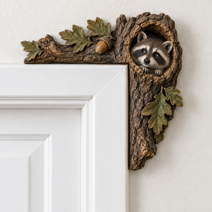 🎄✨ Cozy Christmas Woodland Door Frame Decor