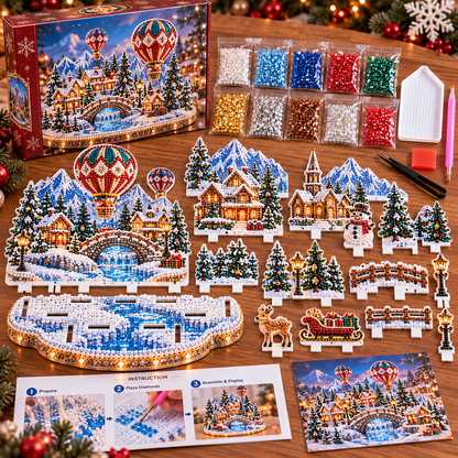 🔥 LAST DAY 49% OFF – ❄️ Winter Wonderland DIY Diamond Art Village Kit