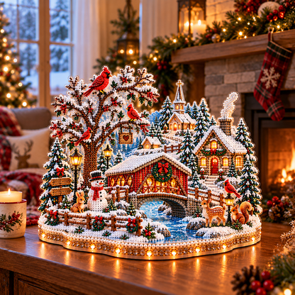 🔥 LAST DAY 49% OFF – ❄️ Winter Wonderland DIY Diamond Art Village Kit