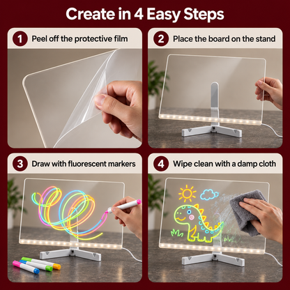 LAST DAY 70% OFF 🎅🎁Led Drawing Board For Kids