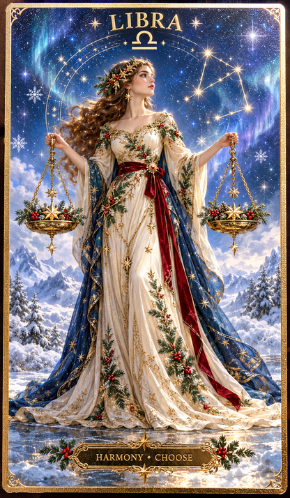 🔮Christmas Under the Stars: 🌟36-Card Astrology Oracle Deck♈