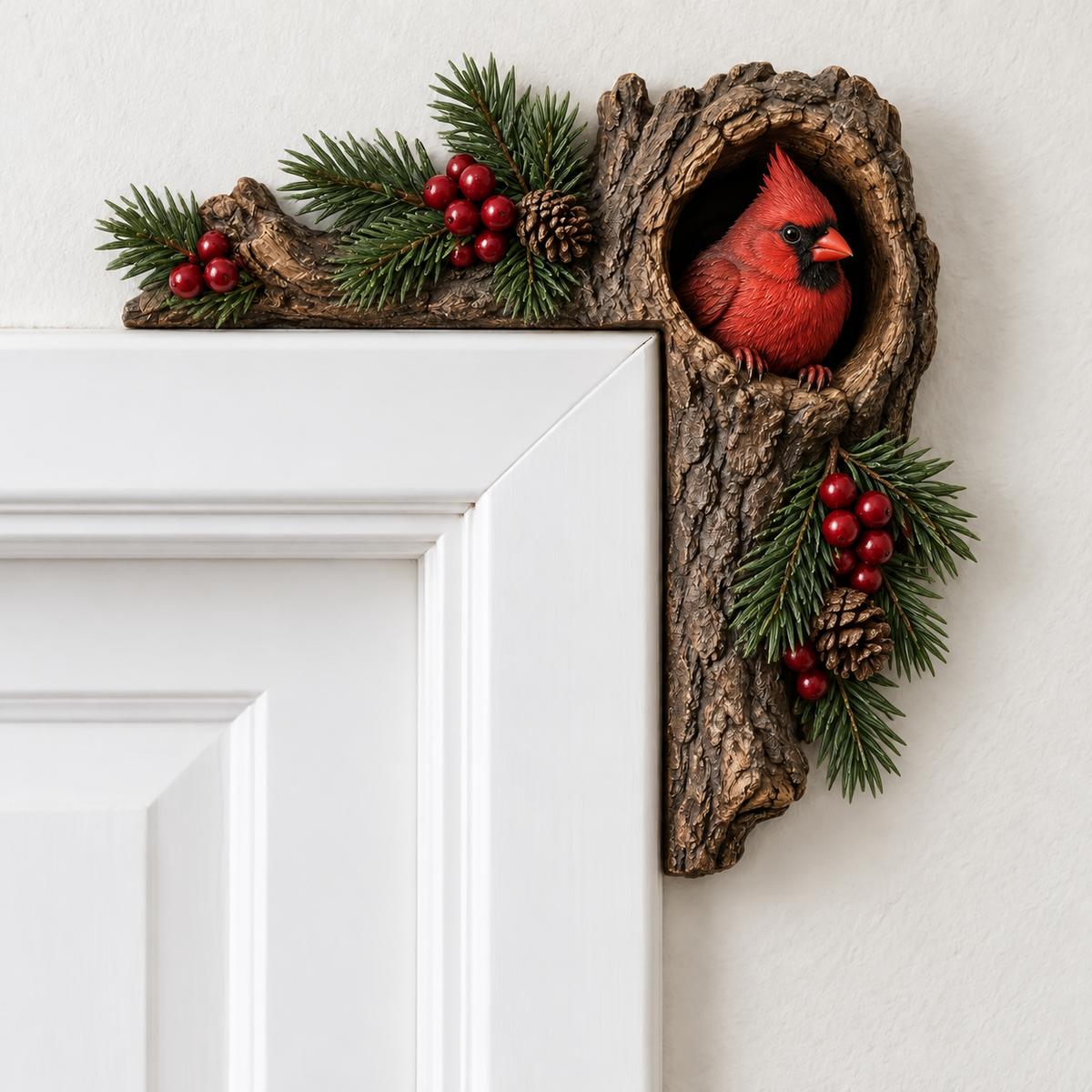 🎄✨ Cozy Christmas Woodland Door Frame Decor
