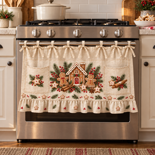 🎄 Christmas Tie-On Pocket Curtain Collection