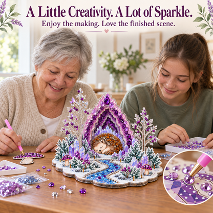 💎 DIY Crystal Woodland Animal Art Kit – Create Your Own Sparkling 3D Display ✨