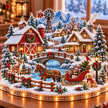 🔥 LAST DAY 49% OFF – ❄️ Winter Wonderland DIY Diamond Art Village Kit