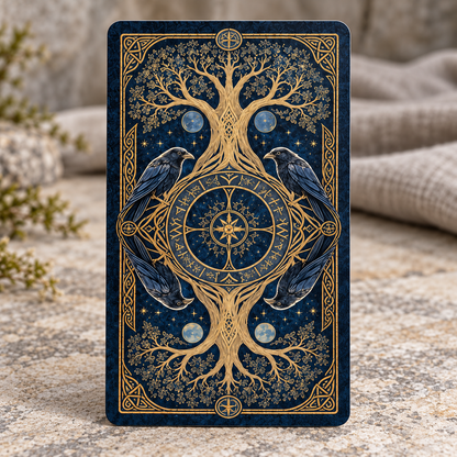 🌳 Norse Mythology Tarot — 78 Cards of Wisdom, Fate & Wonder ✨